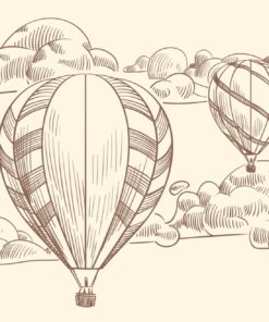 Fototapety Balónky v sépiové barvě