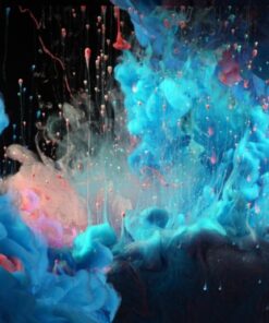 Fototapeta Modrá červená