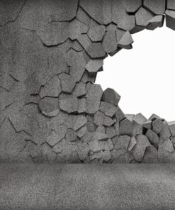 Fototapeta Díra ve zdi
