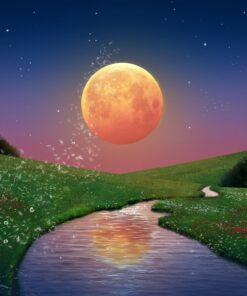 Fototapeta Měsíc nad řekou