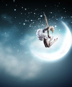 Nálepka na stěnu Moon jump