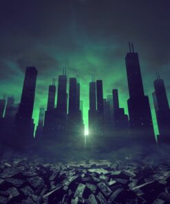 Fototapeta Dark Skyscrapers