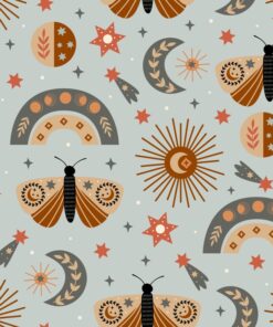 Samolepka na zeď Slunce a měsíc