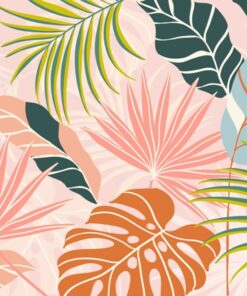 Nálepka na zeď barevné listy 9