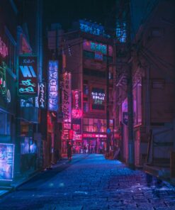 Fototapeta Street v noci