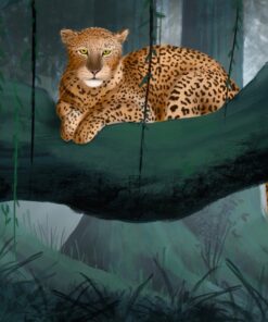 Fototapeta Leopard ležící