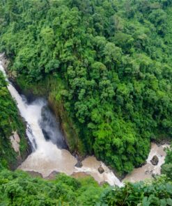 Fototapeta Zelený vodopád 3