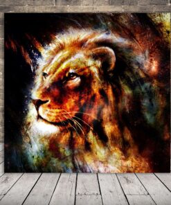 Obraz portrétu lva
