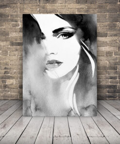 Obrázek ženy v šedém