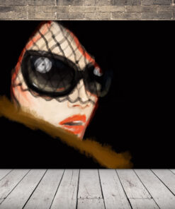 Obrázek ženy s brýlemi