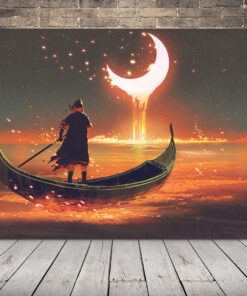 Obrázek muže ve člunu