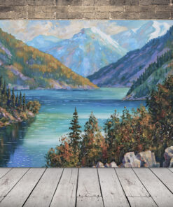 Obrázek kazašského jezera