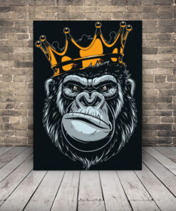 Obraz opice v koruně