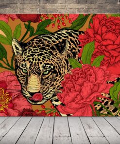 Obrázek Jaguar a květiny