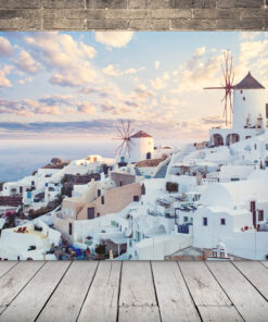 Obraz bílých větrných mlýnů