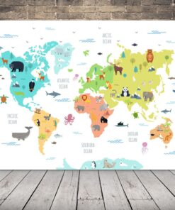 Obrázek Mapy Světa Pro Děti