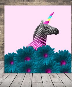 Obrázek zebry s rohem