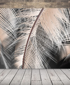 Obrázek pírka v šedé barvě