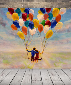 Obrázek Valentýna Let balónem