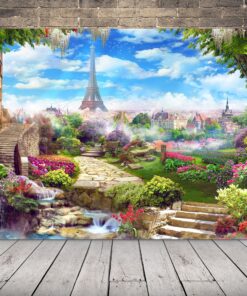 Obrázek francouzské zahrady