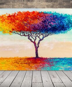Obraz Abstraktního Barevného Stromu