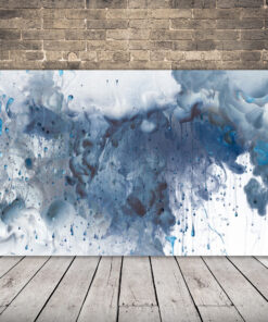 Modrý akrylový obrázek