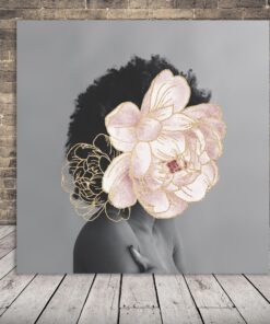 Obraz ženy S Květinou