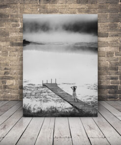 Monochromatický plážový obrázek