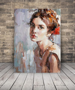 Obrázek namalované ženy