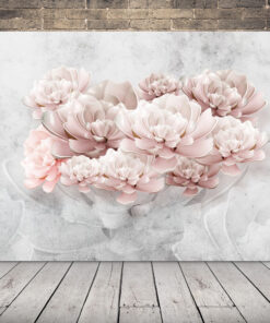 Obrázek květinové nástěnné malby