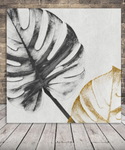 Obraz zlatých a stříbrných listů