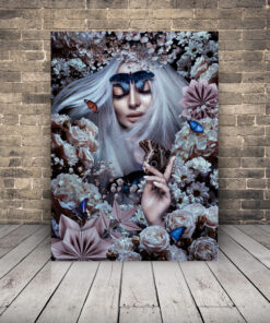 Obraz motýlí ženy