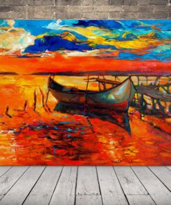 Obrázek lodi v přístavu