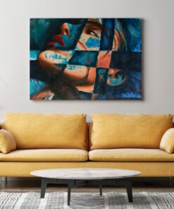 Obraz Abstraktní ženské Obličeje