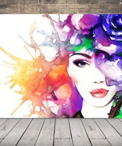 Obrázek barevné dámy