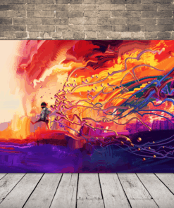 Obraz Útěk z lávy