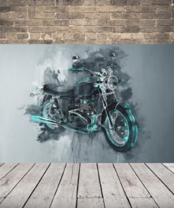 Obrázek motocyklu v šedé barvě