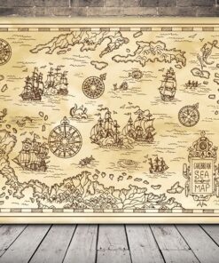 Obrázek pirátské mapy