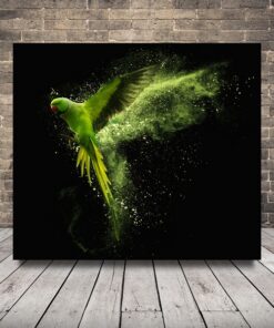 Obrázek zeleného ptáka