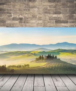 Obraz zamlžené krajiny