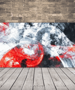 Obrázek červených a bílých variací