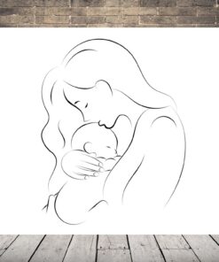 Obrázek mámy a dítěte