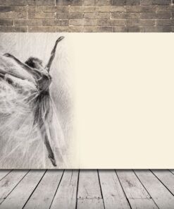 Obrázek baletky ve skoku