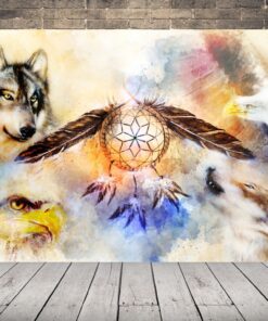 Obrázek vlka a orla