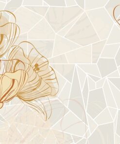 Obrázek květin a trojúhelníků