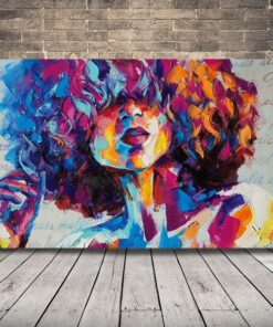 Obrázek barevné ženy