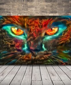 Obraz abstraktní kočky