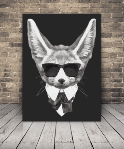 Obrázek lišky s brýlemi