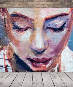 Obraz ženy Se zavřenýma očima