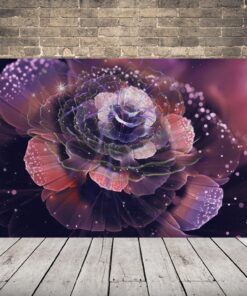 Lesklý obrázek růže